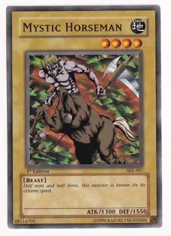 Mystic Horseman SKE-007 Yu-Gi-Oh! Card 1st Edition Beast Earth Monster - Image 1