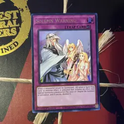 Yugioh - Solemn Warning - RA02-EN078 - Ultra Rare - Image 1