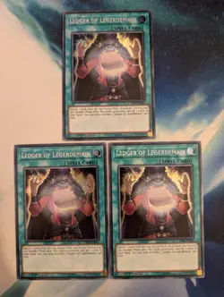 YuGiOh! Ledger of Legerdemain CYHO-EN067 x 3 PLAYSET 1st Ed - Image 1