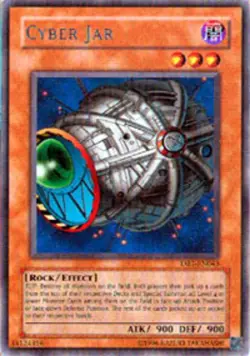 Yugioh! MP Cyber Jar - DB1-EN043 - Rare - Unlimited Edition Moderately Played, E - Image 1