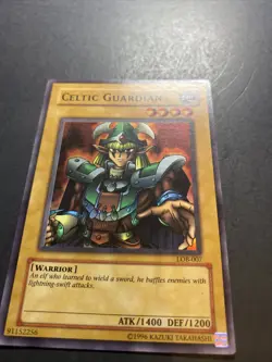 Yugioh Celtic Guardian Super Rare LOB-007 JL - Image 3