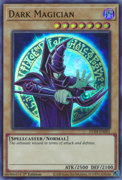 Yugioh! LP Dark Magician - 25TH-EN001 - Ultra Rare - 1st Edition Lightly Played, - Image 1