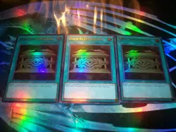 3x Gold Sarcophagus 1st Edition Ultra Rare CH01-EN032 Yu-Gi-Oh! - Image 1