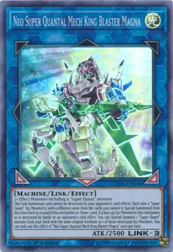 Yugioh! LP Neo Super Quantal Mech King Blaster Magna - DANE-EN046 - Super Rare - - Image 1