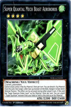 Yugioh! LP Super Quantal Mech Beast Aeroboros - WIRA-EN035 - Super Rare - 1st Ed - Image 1
