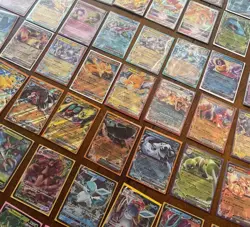 Pokemon Card Lot 100 Official TCG + Ultra Rare Included EX GX V MEGA + HOLOS - Image 1