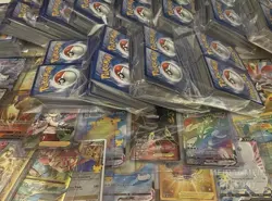 Pokemon Card Lot 100 Official TCG + Ultra Rare Included EX GX V MEGA + HOLOS - Image 5