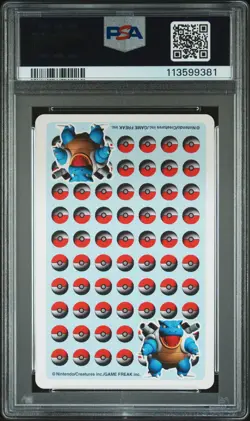 1998 POKEMON STADIUM BLUE VERSION PLAYING CARDS KING OF HEARTS VILEPLUME PSA 9 - Image 2