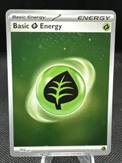 Basic Energy Grass SVE EN 001 - Scarlet & Violet 151 Cosmos Holo Pokemon Card NM - Image 1