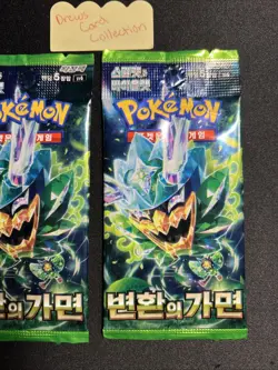Pokemon Mask of Change TCG Korean Booster Pack Set Card Sealed Cards sv6 - Image 3