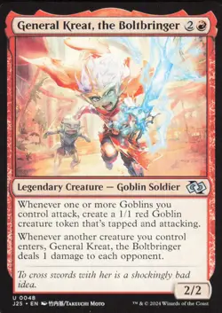 General Kreat, the Boltbringer (Anime) - Near Mint MTG Foundations Jumpstart - Image 1
