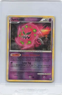 SPIRITOMB 10/102 - REVERSE HOLO - RARE - TRIUMPHANT - 2010 Pokemon Card - NM - Image 1