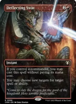 MTG English Deflecting Swat (Borderless) NM FOIL Commander Masters - Image 2