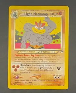 Pokemon Card Light Machamp 25/105 Neo Destiny - Near Mint - Image 1