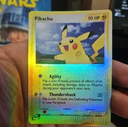 Vintage 2004 Pikachu Reverse Holo Pokemon Card #43 Team Magma & Team Aqua - Image 1