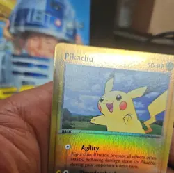 Vintage 2004 Pikachu Reverse Holo Pokemon Card #43 Team Magma & Team Aqua - Image 3