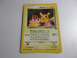 Birthday Pikachu Holo Promo 24 Pokemon Card LP - Image 1