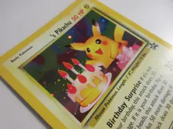 Birthday Pikachu Holo Promo 24 Pokemon Card LP - Image 2