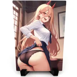 Chainsaw Man Power Sexy Hot Anime Waifu Girl Lewd Doujin Goddess Story Art Card - Image 1