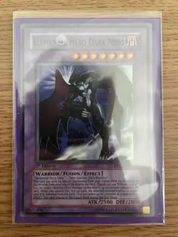 Yu-gi-oh Elemental Hero Dark Neos DP03-EN014 NM Super Rare Card - Image 4