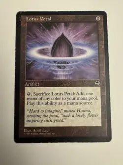 1997 Lotus Petal Artifact X 4, Tempest, Excellent condition, not played - Image 1