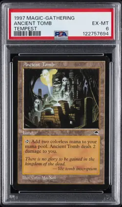 1997 MTG TEMPEST ANCIENT TOMB PSA 6 - Image 1