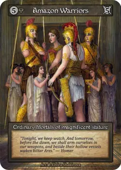 4x Sorcery: Contested Realm Beta Amazon Warriors Ordinary Regular NM - Image 1