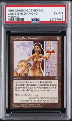 1996 MTG MIRAGE LION'S EYE DIAMOND PSA 6 - Image 1