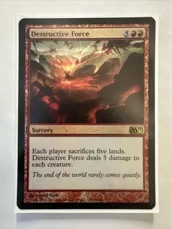 Destructive Force Foil *Rare* Magic MtG x1 M11 SP - Image 1