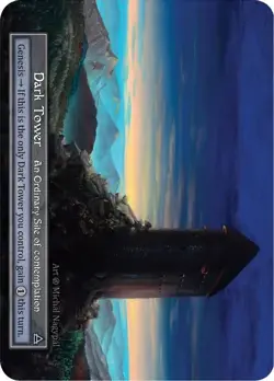 Sorcery: Contested Realm Beta Dark Tower Ordinary Foil NM - Image 1