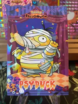 🔥Non-TCG Psyduck Ice Holo🔥Halloween Card Database Pokemon 2025 Peru🔥 - Image 1
