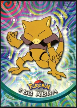1999 Pokemon TV Animation Series 1 #63 Abra Blue Logo - Image 1