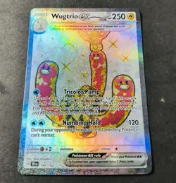 Pokemon Temporal Forces Wugtrio EX Full Art Card 190/162 NM - Image 1