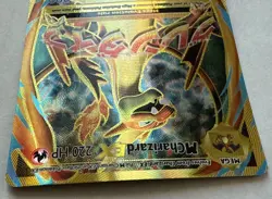 Mega Charizard EX 101/108 Evolutions Full Art Ultra Rare Holo Pokemon Card LP - Image 3