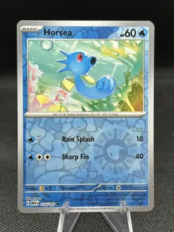Pokemon TCG - Horsea - 116/165 - Reverse Holo - Scarlet & Violet: 151 - NM - Image 1