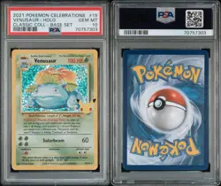 Pokemon 25th Celebrations 2021 Sequential PSA 10 Blastoise Venusaur - Image 3