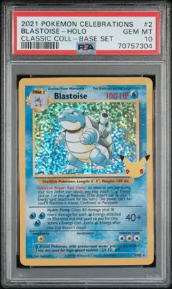 Pokemon 25th Celebrations 2021 Sequential PSA 10 Blastoise Venusaur - Image 4