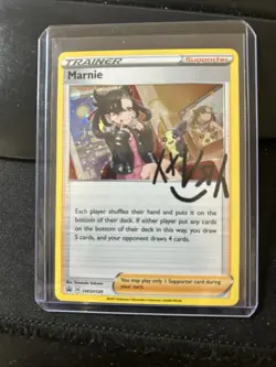 Pokemon TCG Marnie SWSH Black Star Promos SWSH120 Holo Promo Ae - Image 1