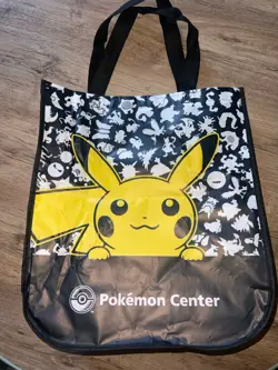 Pikachu Reusable Black Tote Bag Pokemon Center- World Championships London 2022 - Image 2
