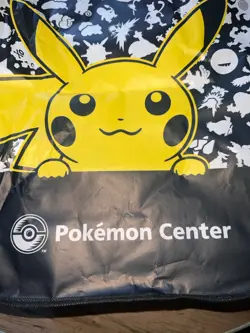 Pikachu Reusable Black Tote Bag Pokemon Center- World Championships London 2022 - Image 3