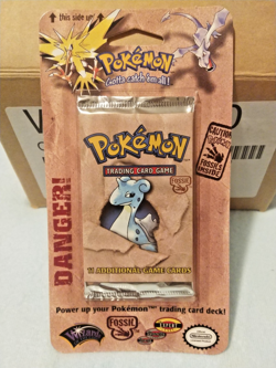 1999 Pokemon Fossil Blister Pack - Factory Sealed (Unopened) WOTC Lapras - Image 1