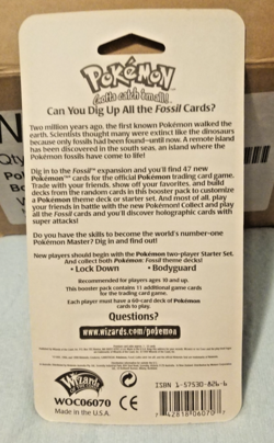1999 Pokemon Fossil Blister Pack - Factory Sealed (Unopened) WOTC Lapras - Image 3