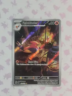 Pokemon Fletchinder 199/193 Illustration Rare IR TCG Paldea Evolved -LP - Image 1