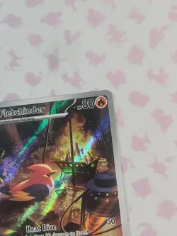 Pokemon Fletchinder 199/193 Illustration Rare IR TCG Paldea Evolved -LP - Image 4