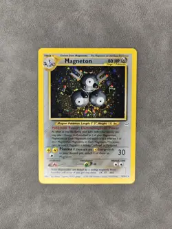 Pokemon TCG Magneton 10/64 Holo Rare Unlimited WOTC Neo Revelation Vintage - LP - Image 1
