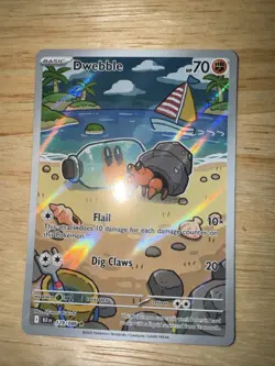 Pokemon TCG Dwebble 129/086 Illustration Rare SV10.5: Black Bolt MINT/Near Mint - Image 1