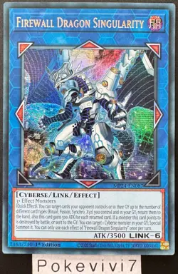 Carte YU-GI-OH! FIREWALL DRAGON SINGULARITY MP24-EN087 Secret Rare NEUF - Image 1