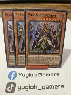 Yu-Gi-Oh Pharaonic Advent X3 PHHY 1st Edition Super Rare Light Played - Image 1
