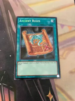 YUGIOH - ANCIENT RULES - SECRET RARE - LCKC - UNLIMITED - NM - Image 1