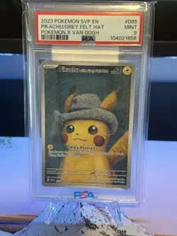 Pikachu with Grey Felt Hat 085 Sv: Scarlet & Violet Promo Cards PSA 9 - Image 1